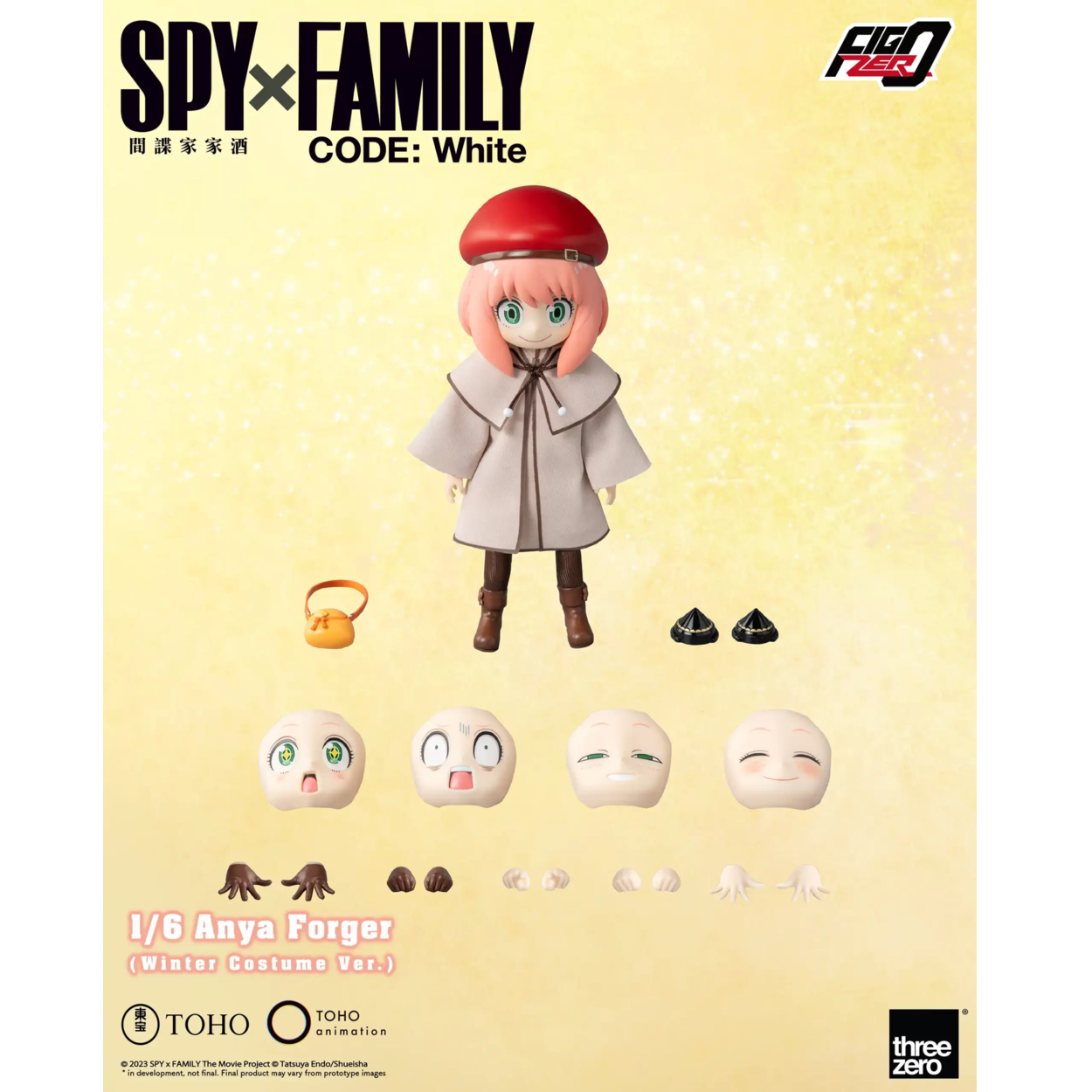 《預訂已截單》Threezero 《SPY×FAMILY CODE: White》FigZero 1/6 安妮亞·佛傑(冬季服裝版)《2024年第二季發售》