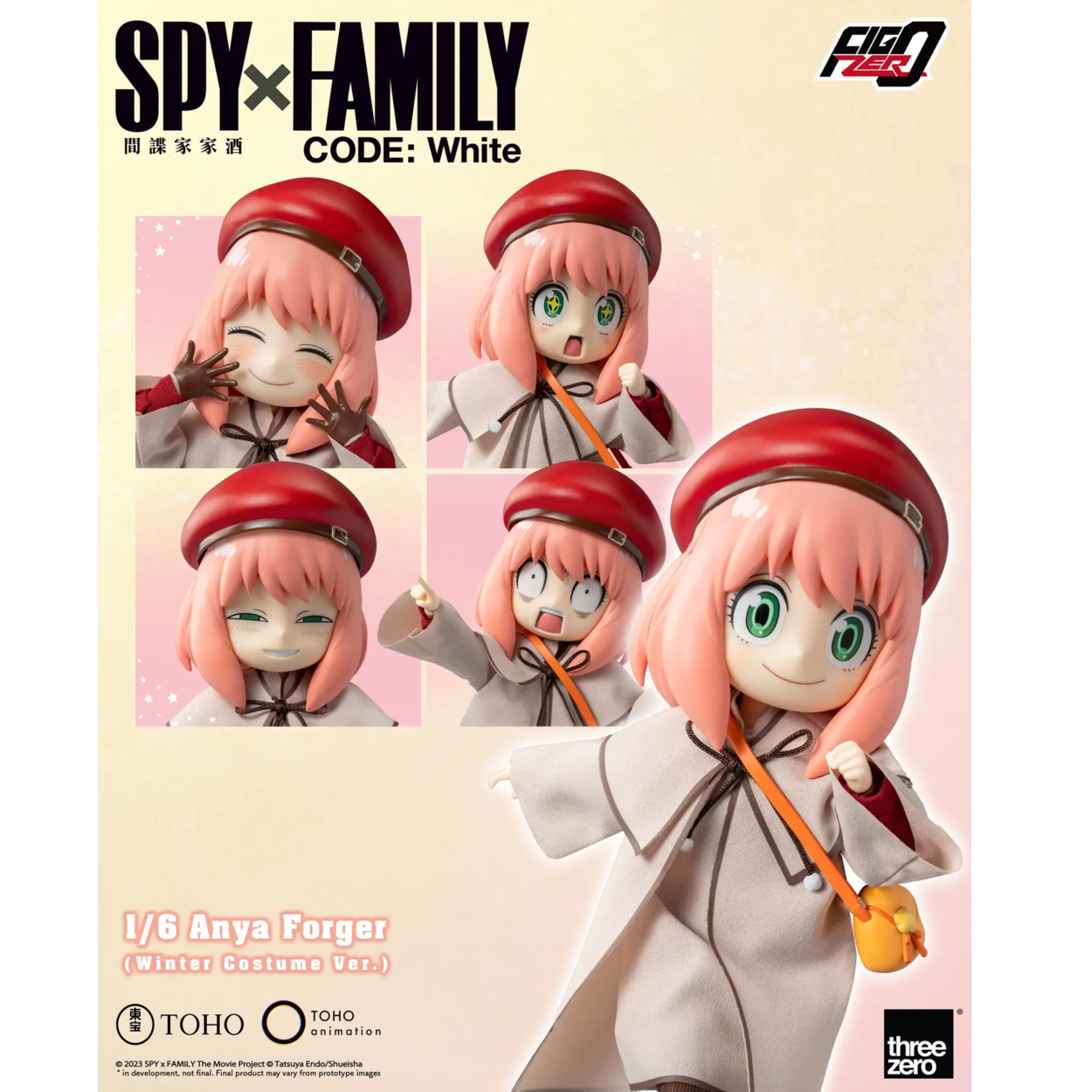 《預訂已截單》Threezero 《SPY×FAMILY CODE: White》FigZero 1/6 安妮亞·佛傑(冬季服裝版)《2024年第二季發售》