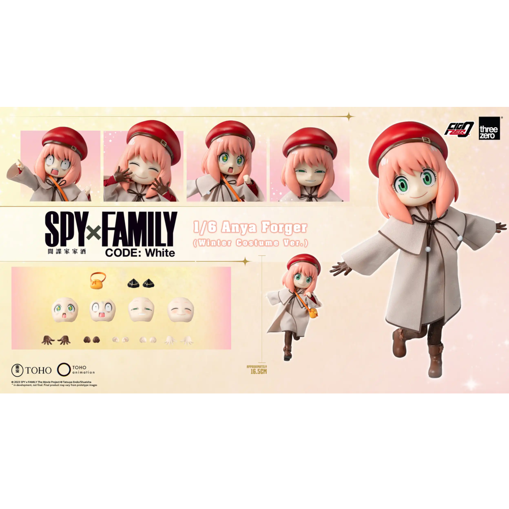 《預訂已截單》Threezero 《SPY×FAMILY CODE: White》FigZero 1/6 安妮亞·佛傑(冬季服裝版)《2024年第二季發售》