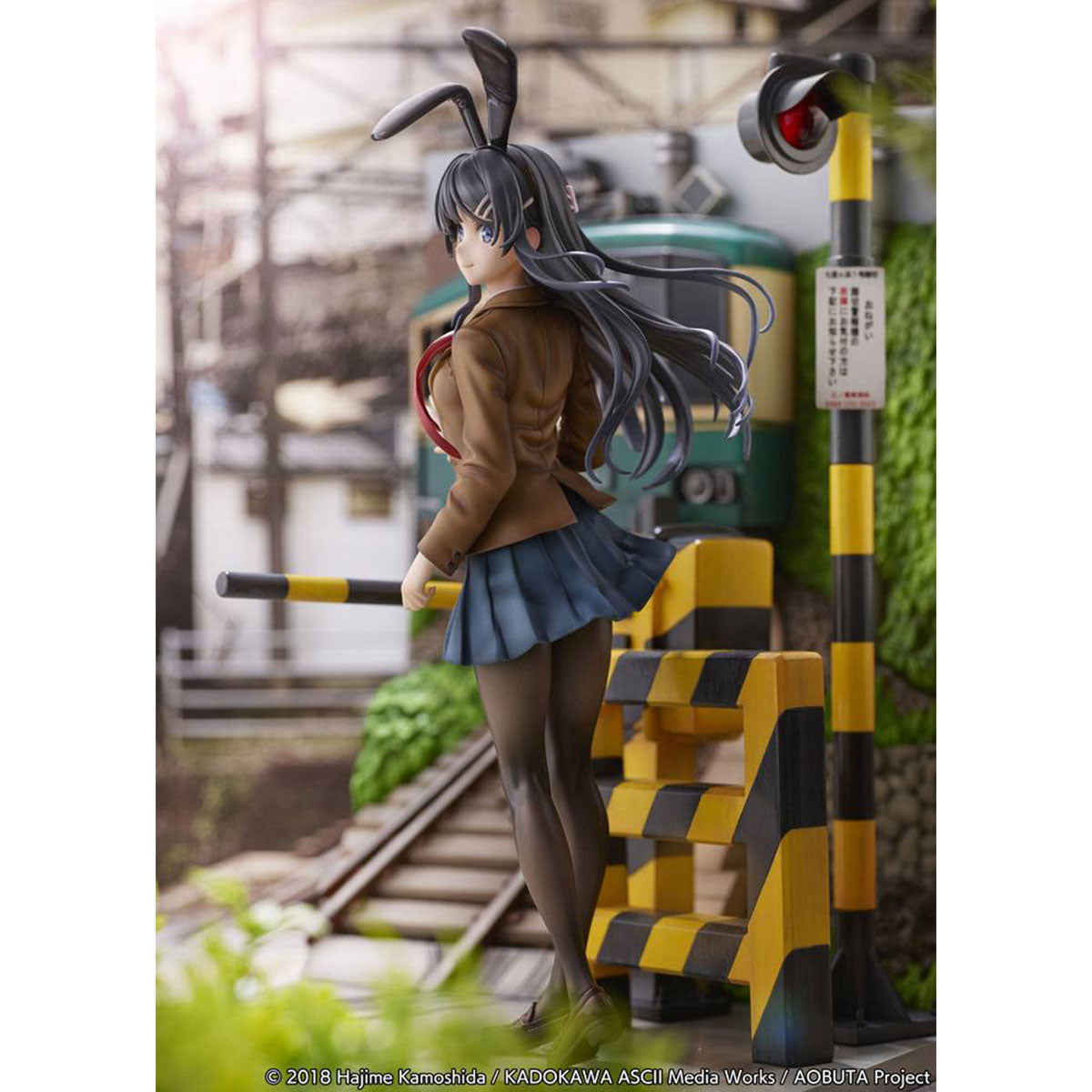 SHIBUYA SCRAMBLE FIGURE 《青春豬頭少年不會夢到兔女郎學姊》1/7 比例人像 櫻島麻衣 -江之電 Ver.-