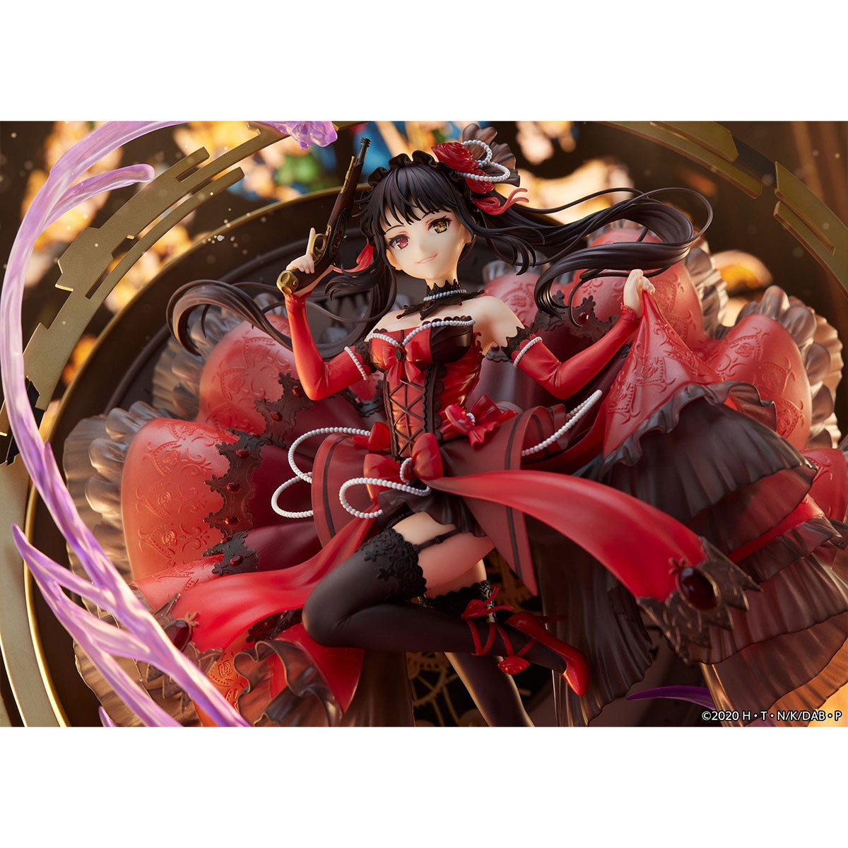 SHIBUYA SCRAMBLE FIGURE《約會大作戰》時崎狂三 (Pigeon Blood Ruby Dress Ver.) 1/7 比例人像 (特典版)(SSF-31)