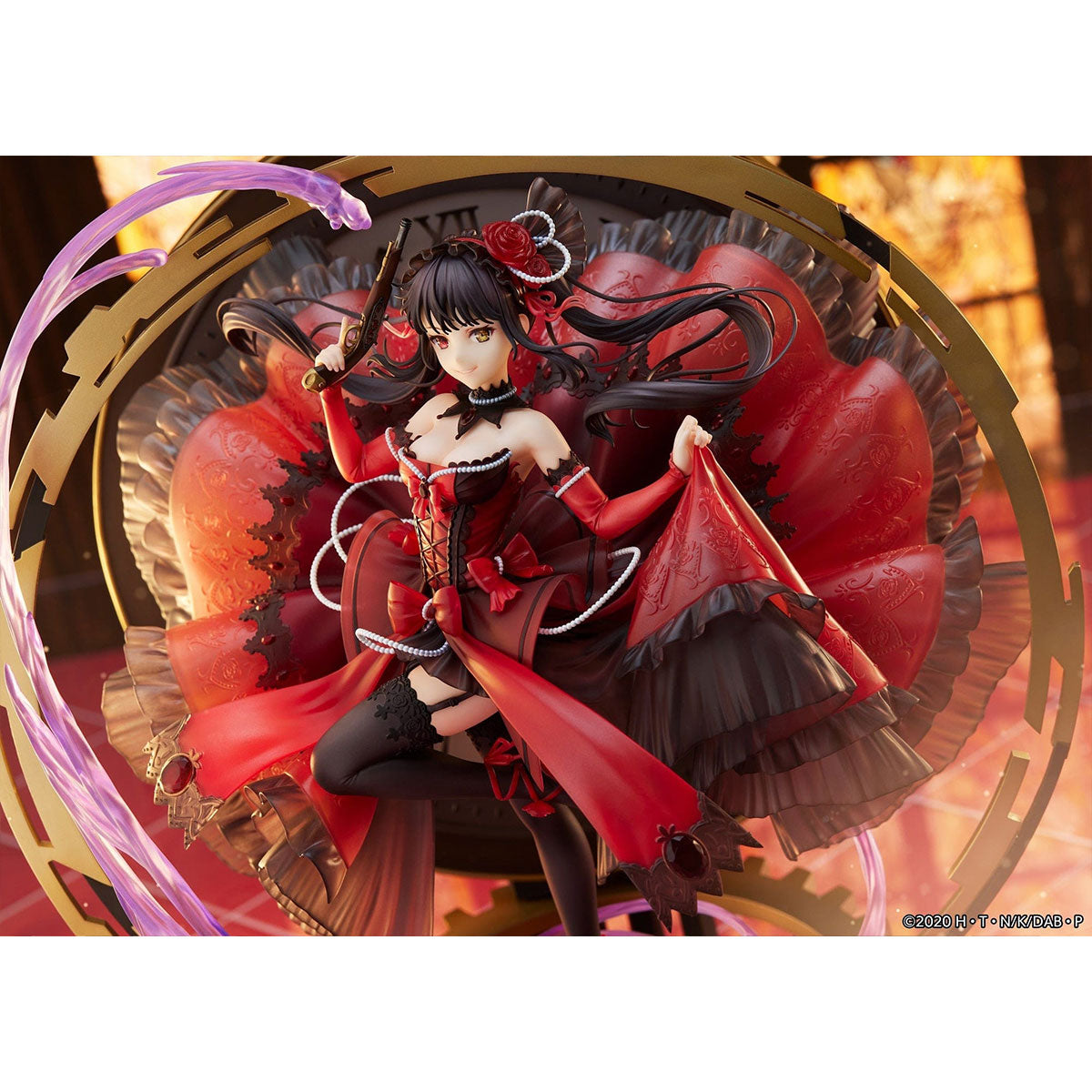 SHIBUYA SCRAMBLE FIGURE《約會大作戰》時崎狂三 (Pigeon Blood Ruby Dress Ver.) 1/7 比例人像 (特典版)(SSF-31)