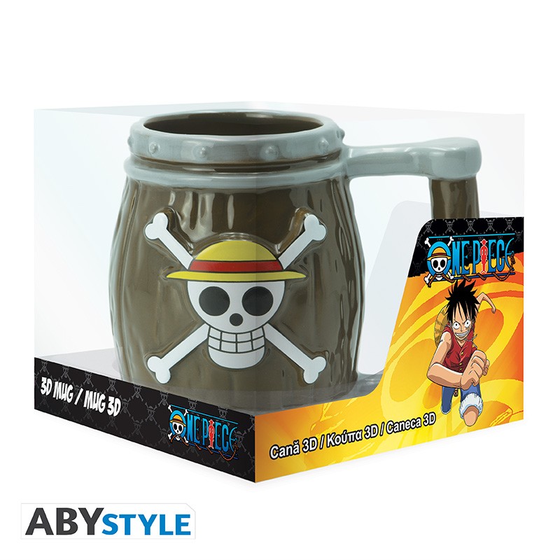ONE PIECE 海賊王 3D 馬克杯 350ml 酒桶