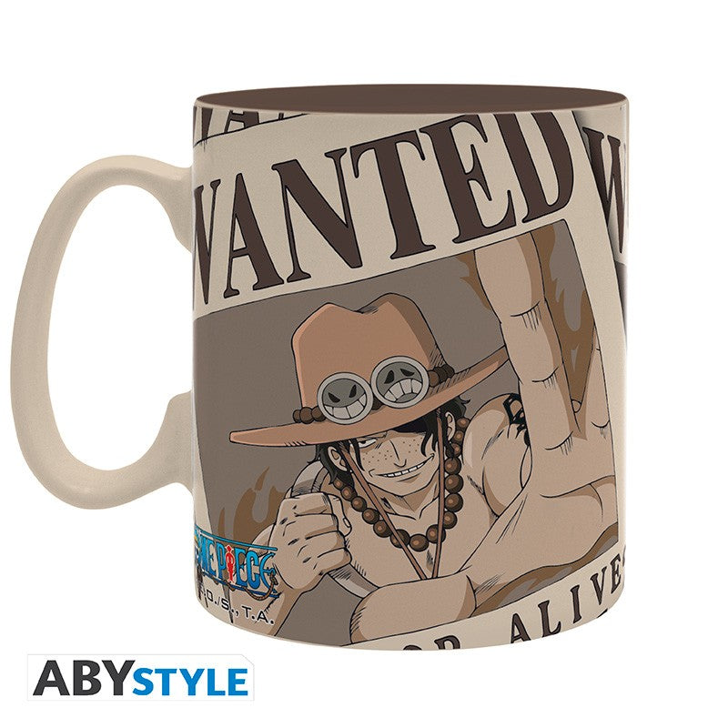 ONE PIECE 海賊王 熱力變色馬克杯 460ml 艾斯懸賞