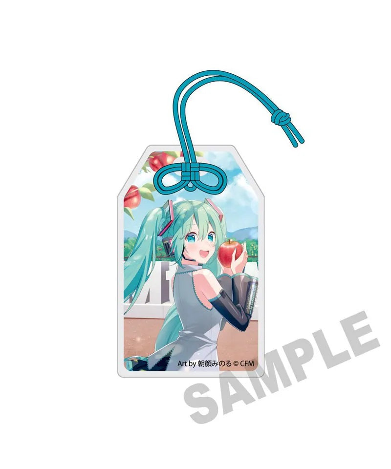 kadokawa《初音未來》「初音未來×弘前蘋果」壓克力御守牌2 初音 Art by 朝顔みのる