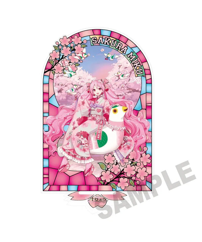 kadokawa《初音未來》櫻未來×弘前櫻花祭2026 彩繪玻璃風 壓克力立牌
