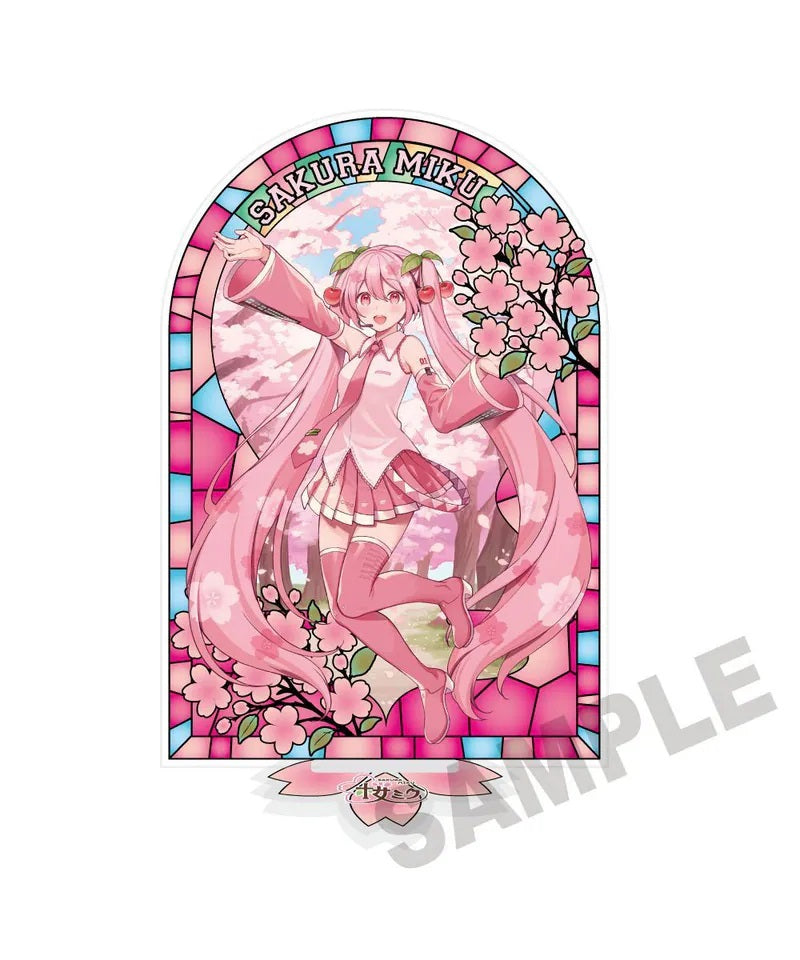 kadokawa《初音未來》櫻未來×弘前櫻花祭2026 彩繪玻璃風 壓克力立牌