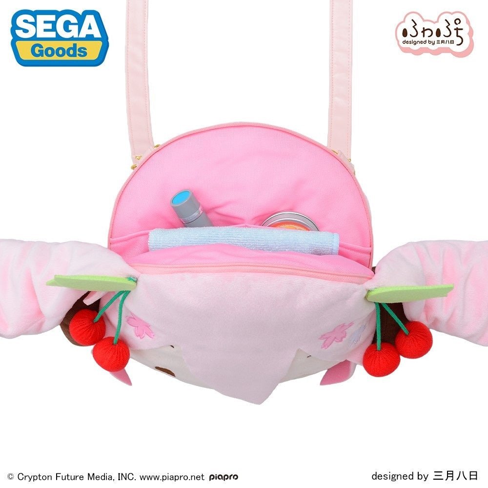 《預訂》SEGA [Fuwa Petit毛公仔]《初音未來》櫻初音 大頭斜孭袋 - Microworks ACG