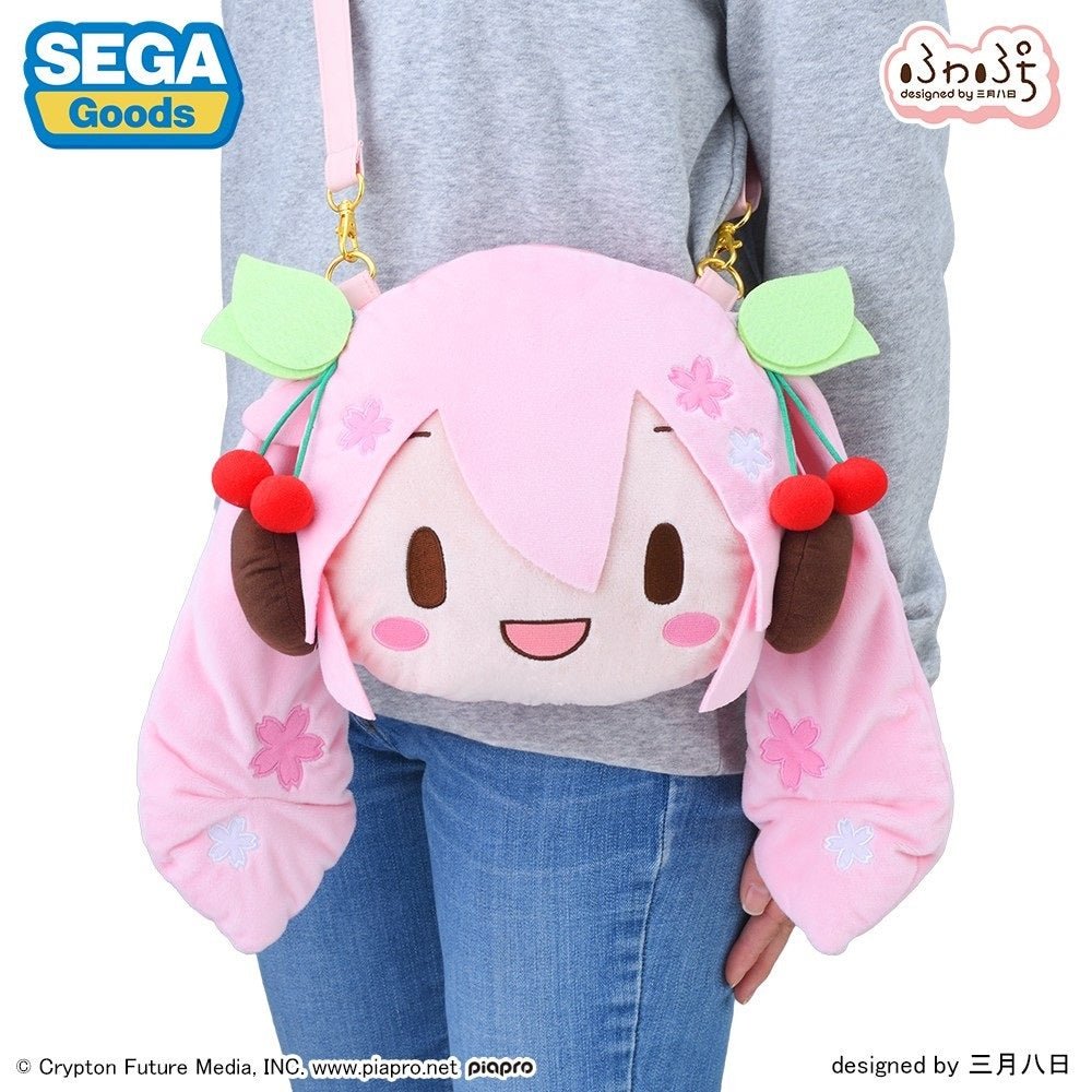 《預訂》SEGA [Fuwa Petit毛公仔]《初音未來》櫻初音 大頭斜孭袋 - Microworks ACG