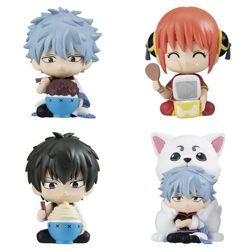 Bandai 扭蛋 銀魂 一起吃東西公仔