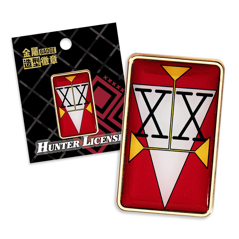 HUNTERxHUNTER 全職獵人 金屬造型徽章 B款 二級執照