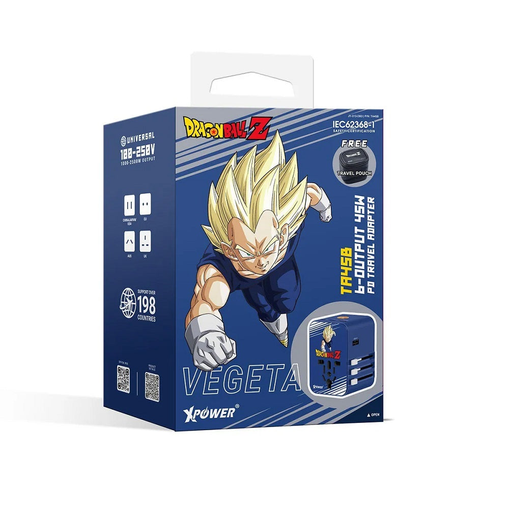 XPower《龍珠》TA45B 45W 6輸出 PD3.0/PPS旅行充電器 比達