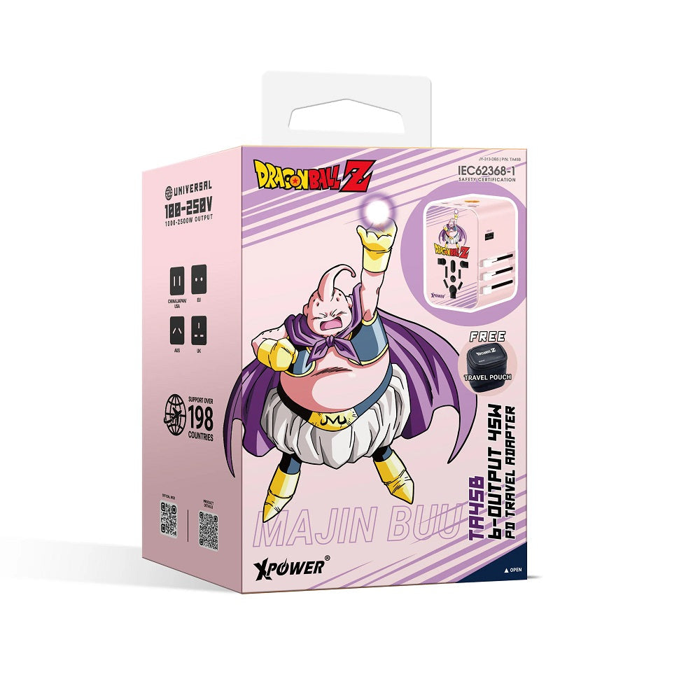 XPower《龍珠》TA45B 45W 6輸出 PD3.0/PPS旅行充電器 魔人布歐