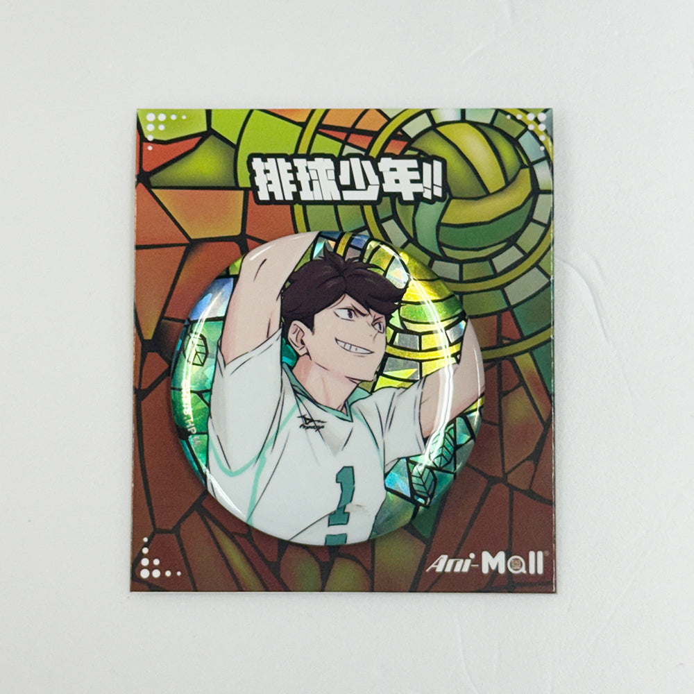 排球少年!! 彩繪玻璃風58mm徽章