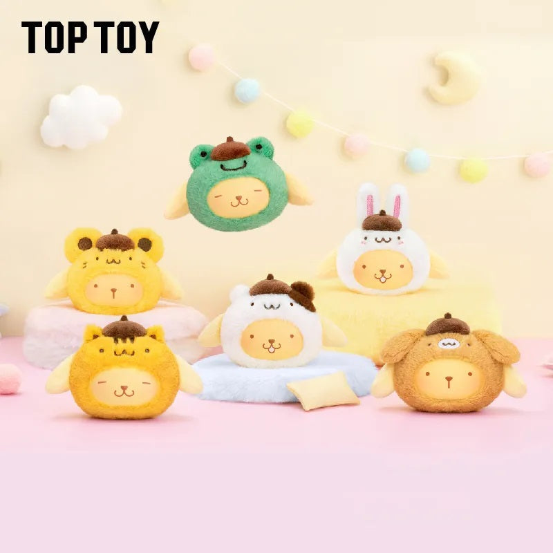 Pompompurin 好朋友系列毛絨掛飾盲盒 盲抽1個 (共6款)