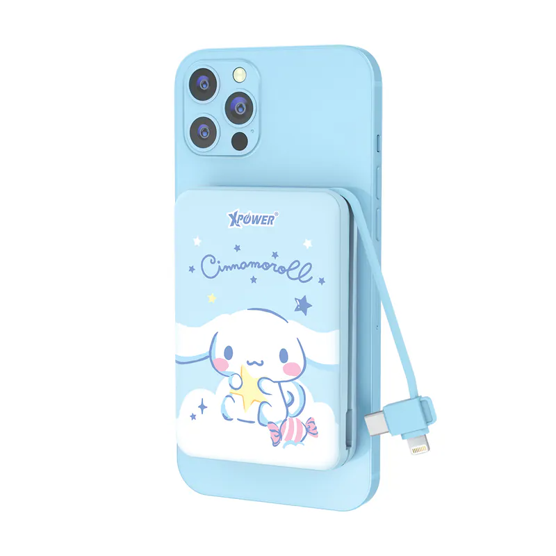 XPower x Sanrio Cinnamoroll M10C 3合1磁吸無線快充+PD 3.0外置充電器