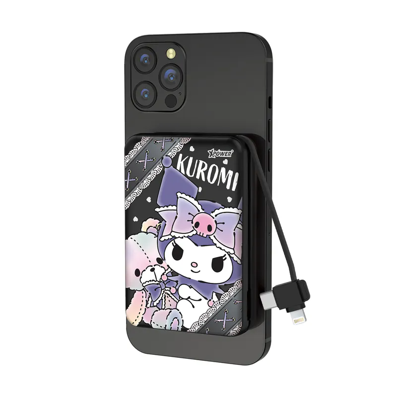 XPower x Sanrio Kuromi M10C 3合1磁吸無線快充+PD 3.0外置充電器