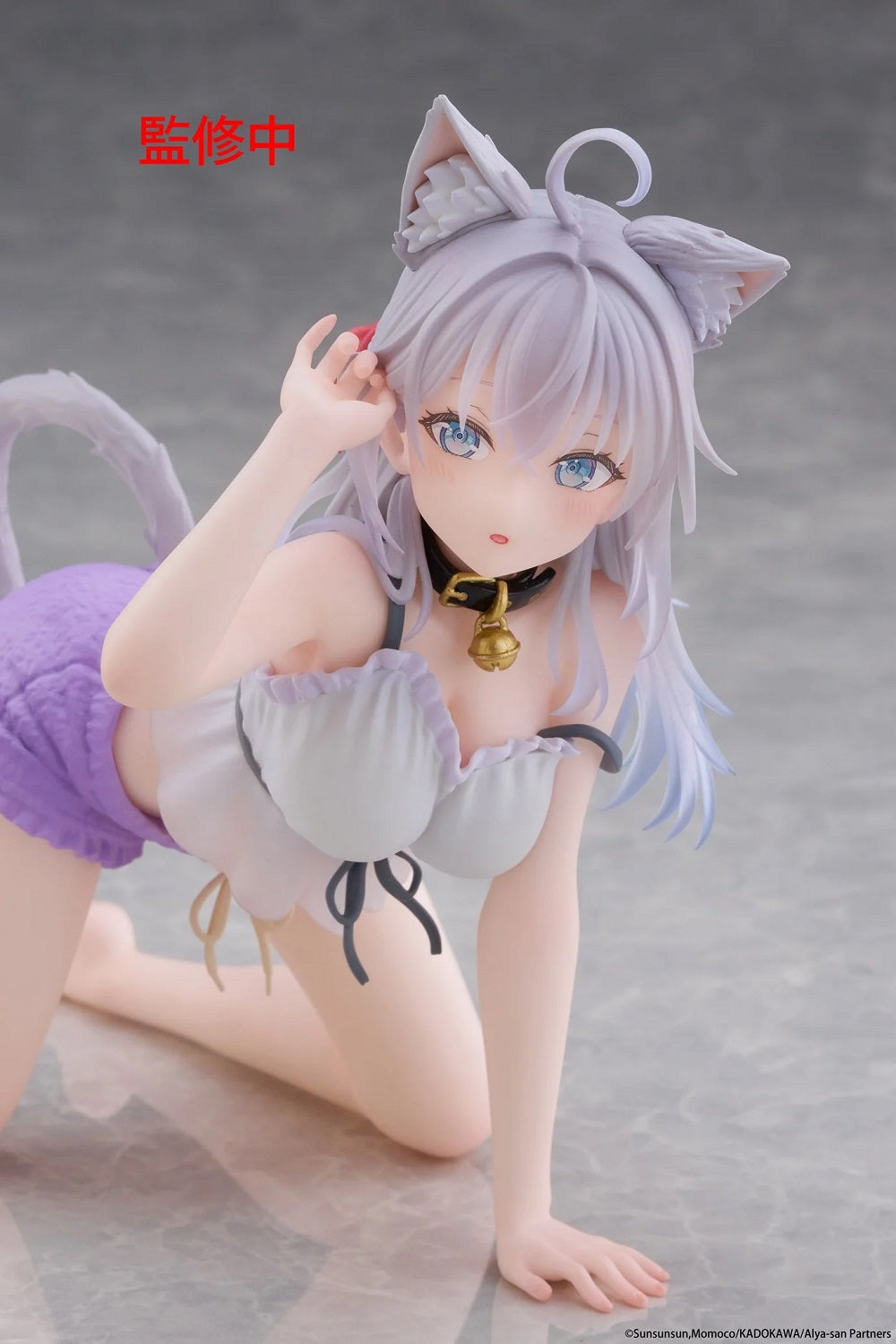TAITO Desktop Cute Figure《不時輕聲地以俄語遮羞的鄰座艾莉同學》艾莉(Cat Ear Roomwear Ver.)