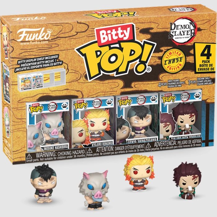 Funko Bitty POP《鬼滅之刃》3+1隱藏款 Set裝4個 伊之助/杏壽郎/玄彌/?