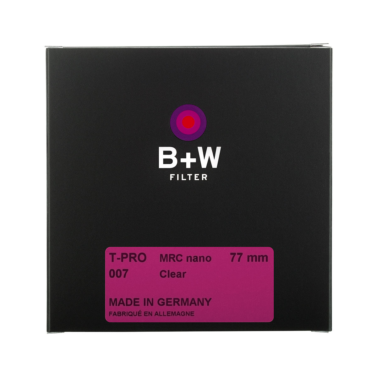 《預訂》B+W T-Pro 007 Clear Filter MRC Nano (超薄框保護濾鏡)