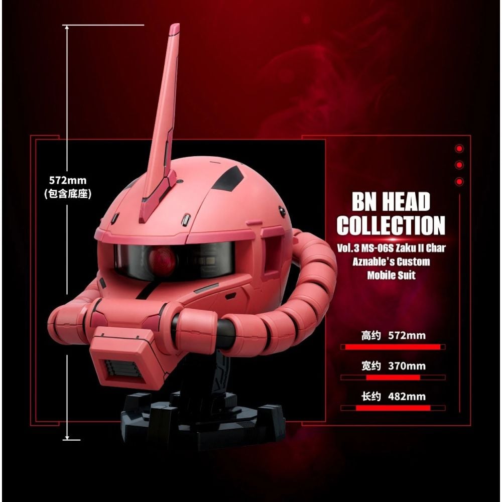 《預訂》GADGET[BN HEAD COLLECTION] MS-06S 馬沙專用渣古II《2025年4月發售》