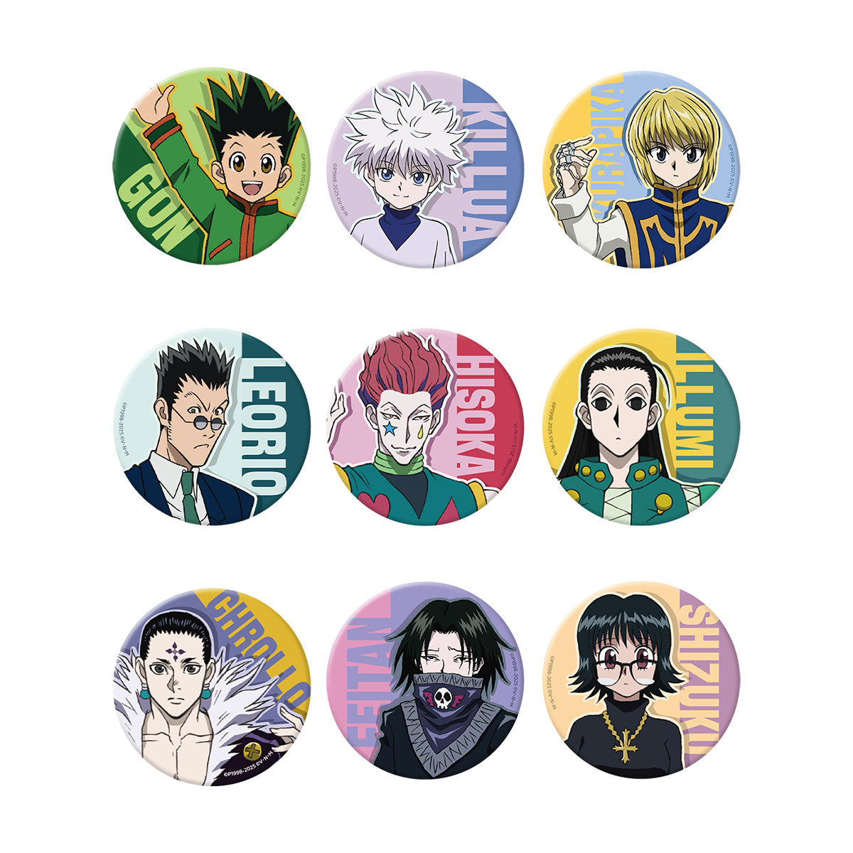 Hunter x Hunter 全職獵人 角色系列徽章 盲抽1個(共9款)