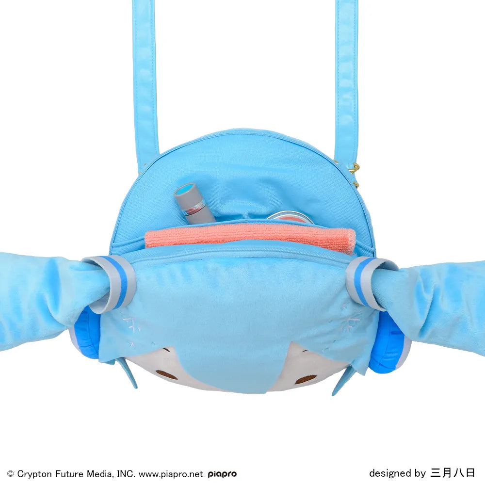 SEGA [Fuwa Petit景品]《初音未來》造型斜孭袋 - 雪初音