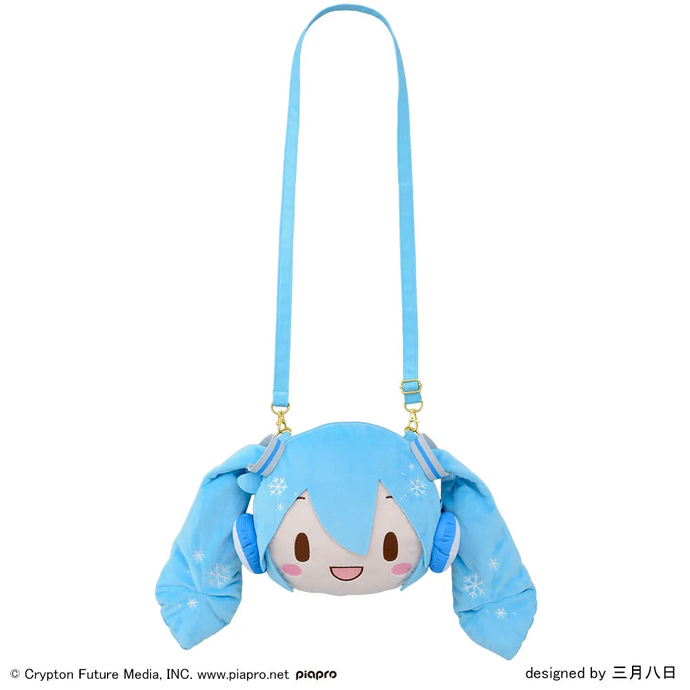 SEGA [Fuwa Petit景品]《初音未來》造型斜孭袋 - 雪初音