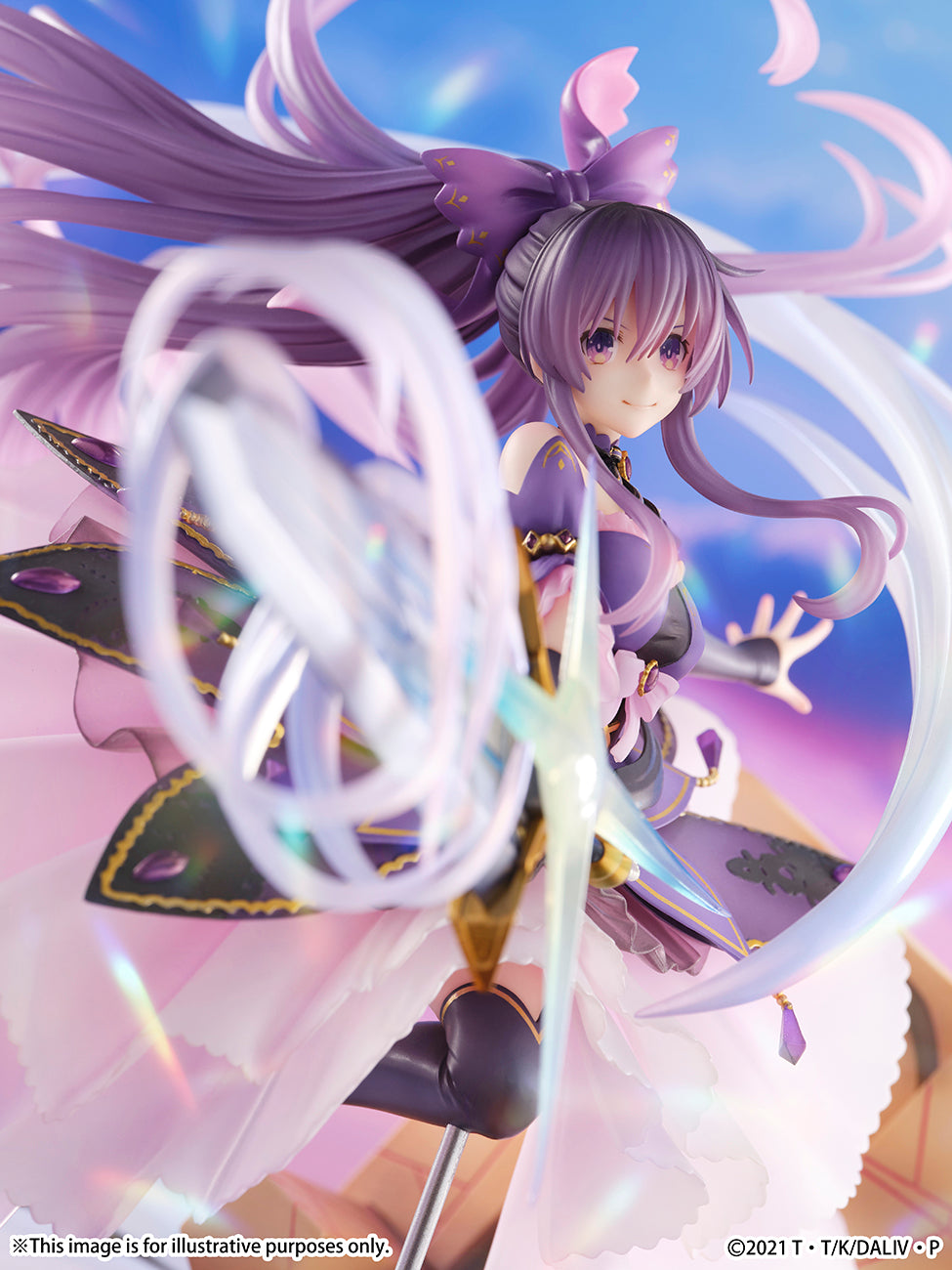 《預訂已截單》SHIBUYA SCRAMBLE FIGURE《約會大作戰》夜刀神十香(Princess Amethyst Dress Ver.)1/7比例手辦《2025年6月發售》