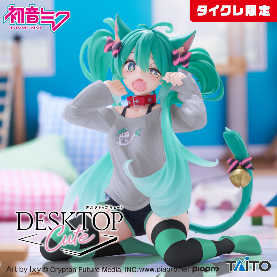 TAITO Desktop Cute Figure《初音未來》貓耳T-Shirt