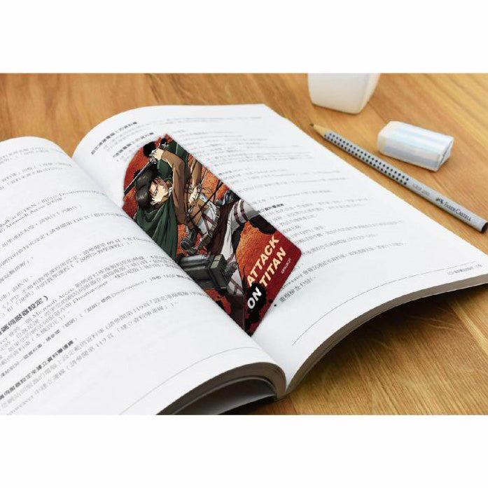 進擊的巨人 書籤(2入) A款（里維） - Microworks Online Store