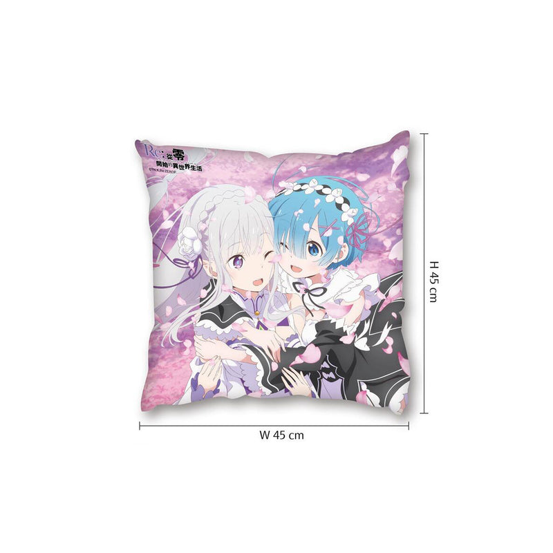從零開始 抱枕(全彩45×45) D款 愛蜜莉雅+雷姆 生活家品 Microworks Online Store