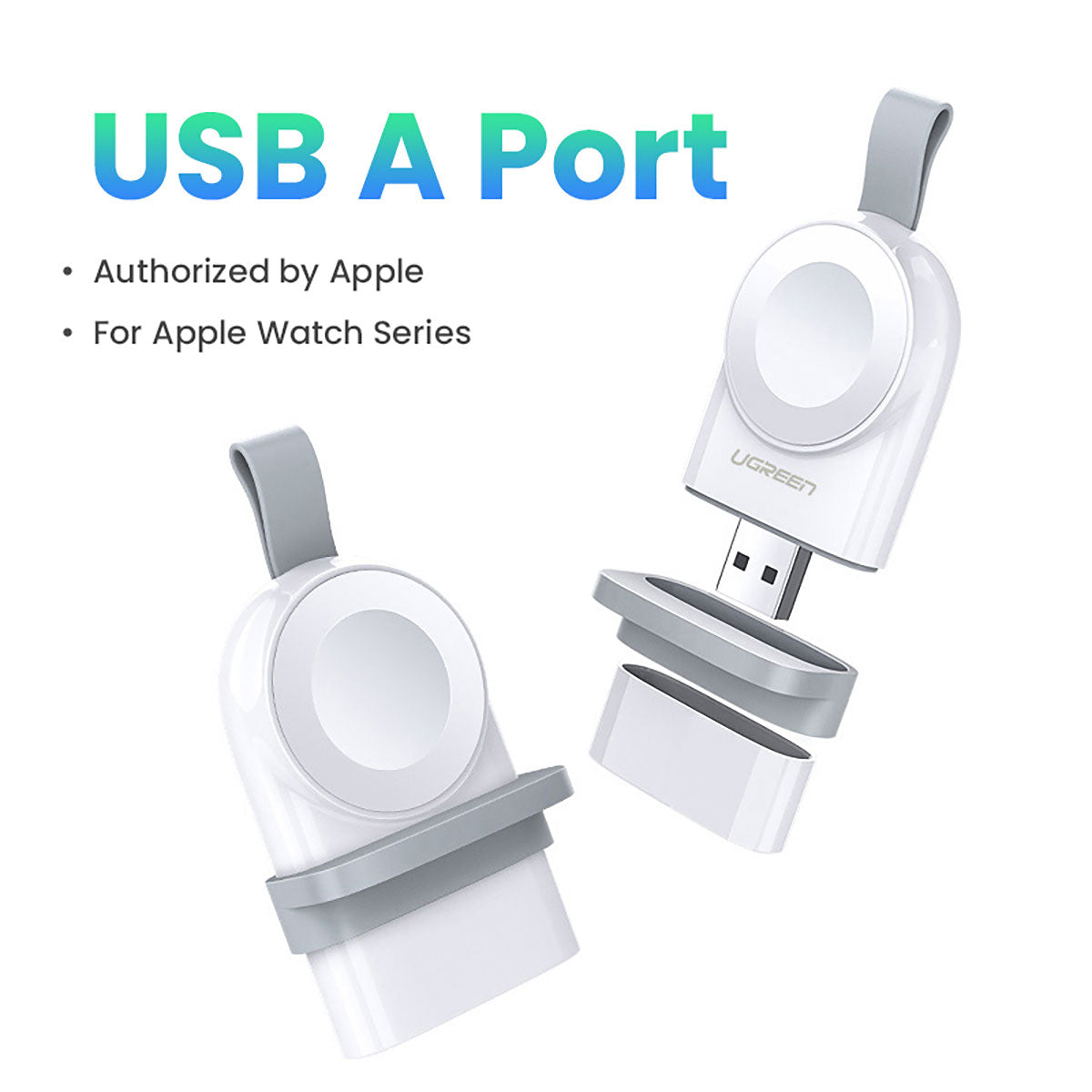 UGREEN Magnetic Charging Module Cable for Apple Watch 5V/1A 無線充電器 充電器 Microworks Online Store
