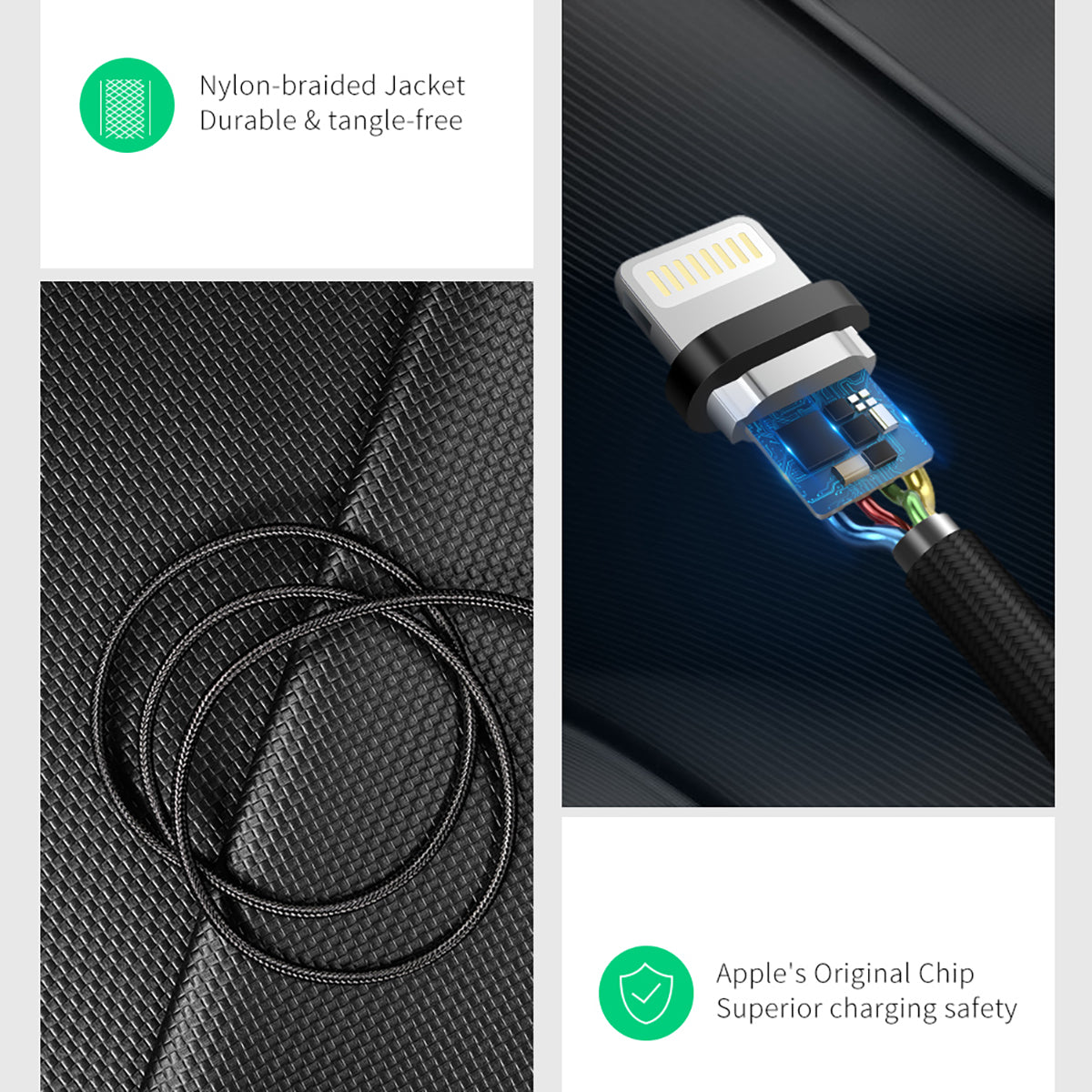 UGREEN USB Cable to Lightning (Alu Case with Braided) 1m 充電及傳輸線 Microworks Online Store
