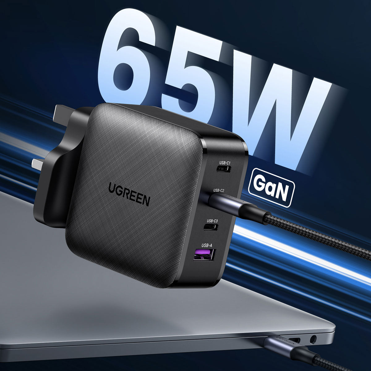 UGREEN 65W USB Wall Charger (4-Ports) 插牆式USB充電器 充電器 Microworks Online Store