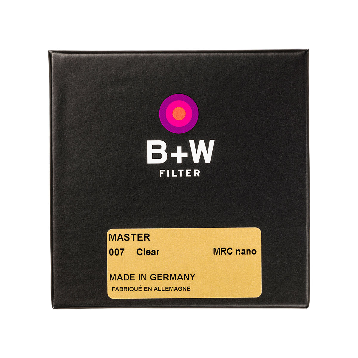 B+W Master 007 Clear Filter MRC Nano (Clear Filter 保護濾鏡) 濾鏡 Microworks Online Store