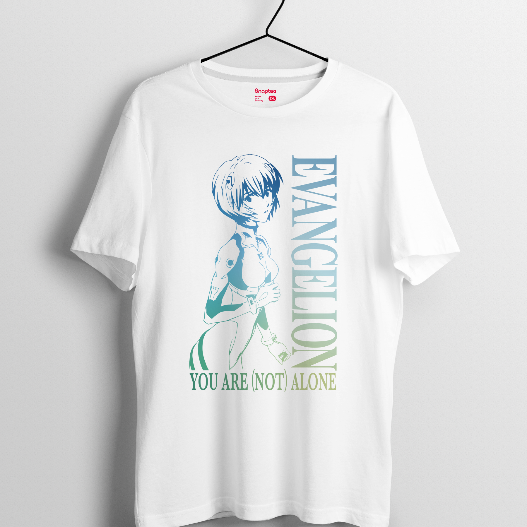 新世紀福音戰士 T-shirt 綾波麗 (白色) 服裝 Microworks Online Store
