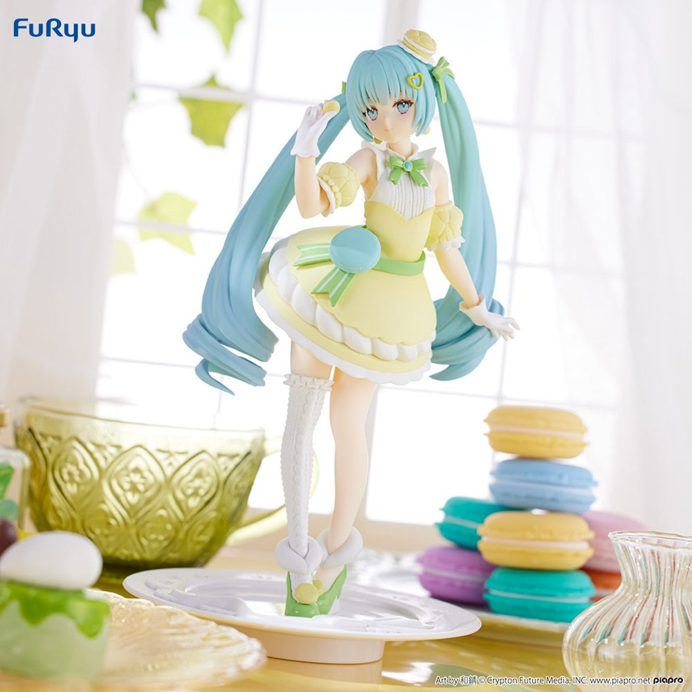 FURYU《初音未來》Exceed Creative 景品 -SweetSweets 系列馬卡龍檸檬色ver.-